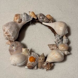 Seashell Wreath with Natural Tones